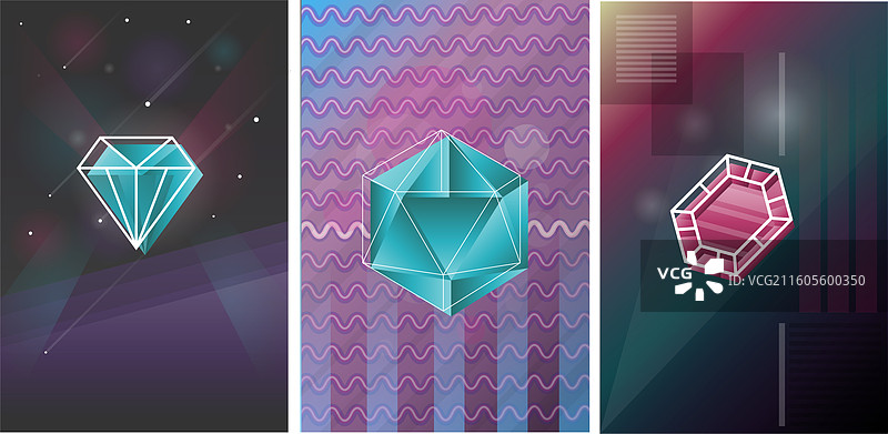 抽象几何艺术海报图片素材