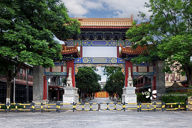 云南昆明，官渡古镇图片素材