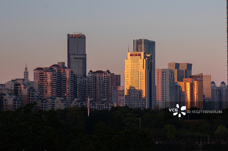 惠州城市夕阳图片素材