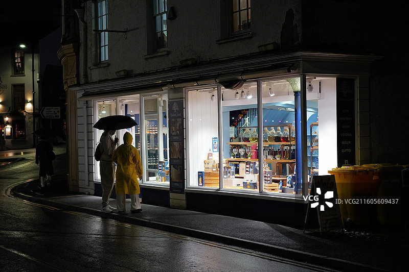 英国湖区雨中街头图片素材
