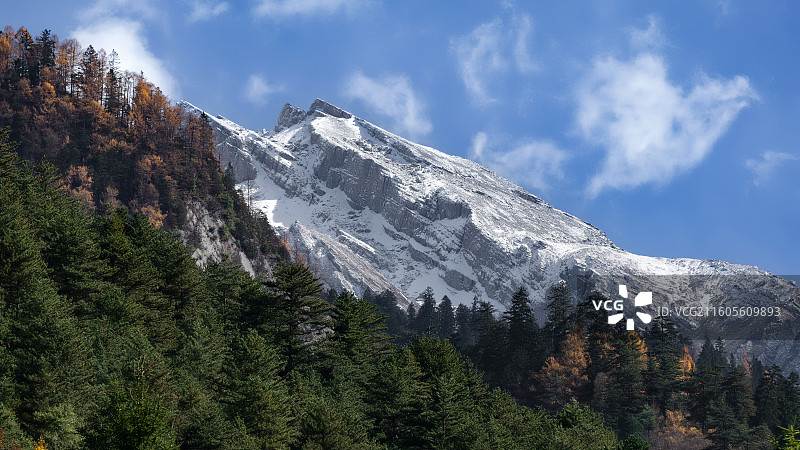 九寨沟风光——雪山图片素材