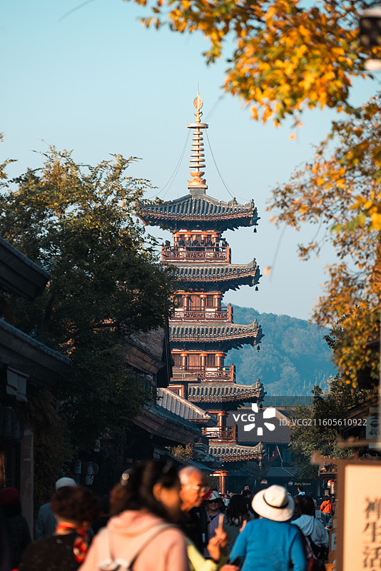 无锡拈花湾拈花塔图片素材