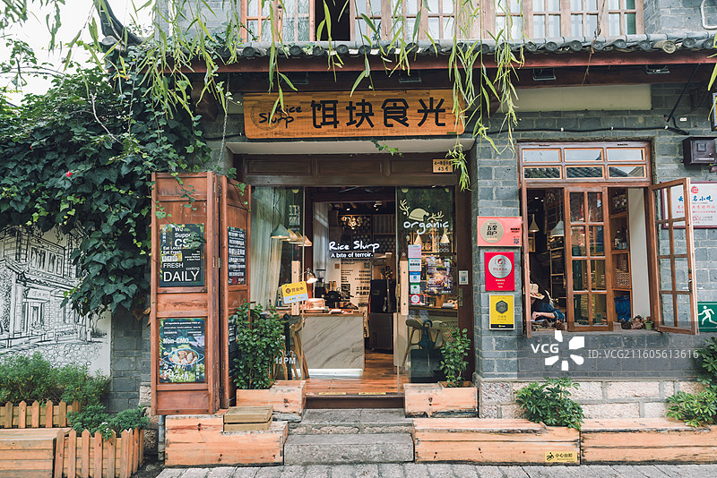 古城闲暇图片素材