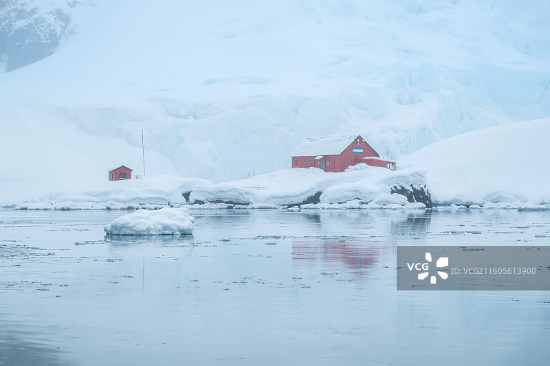 南极洲，阿根廷，布朗科考站图片素材