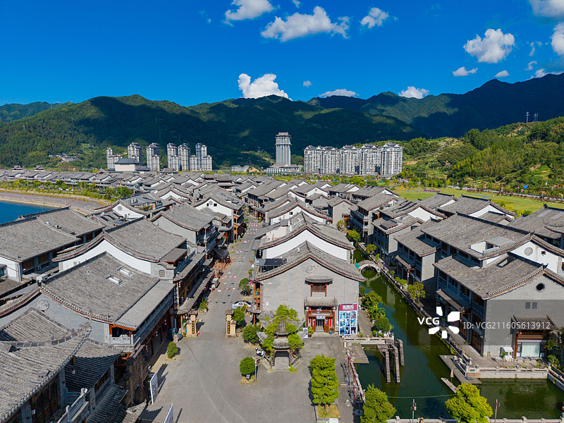 浙江省丽水市，景宁畲族自治县，畲乡古城图片素材