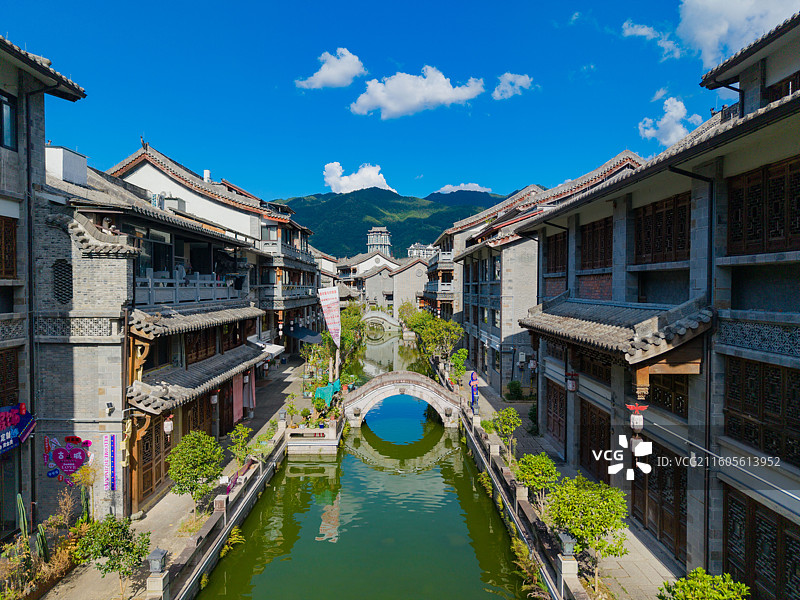 浙江省丽水市，景宁畲族自治县，畲乡古城图片素材