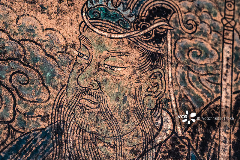 辽宁锦州义县奉国寺辽代壁画图片素材