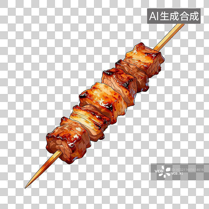 【AI数字艺术】美食 菜肴 烤肉串图片素材