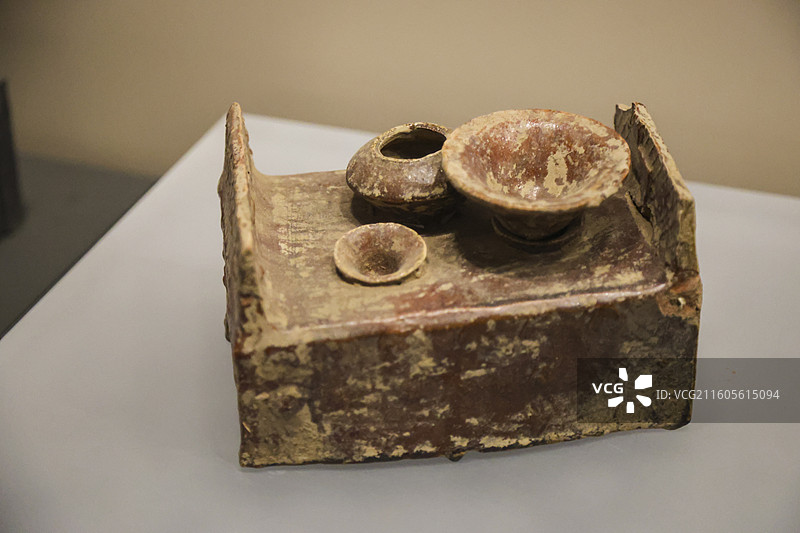 陶器 陶灯陶猪 陶灶 猪圈 邯郸市博物馆邯郸历史文化陈列甘丹风华图片素材