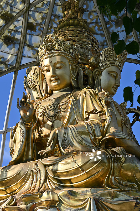 深圳华兴寺四面佛图片素材