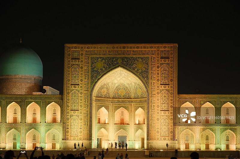 撒马尔罕-雷基斯坦广场图片素材