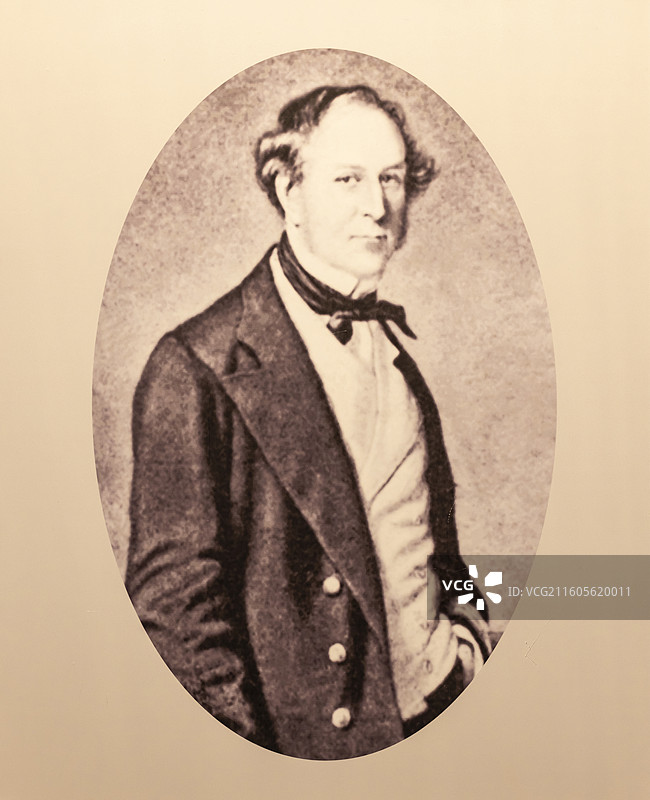 英国舰队司令何伯 天津博物馆图片素材