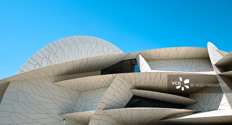 卡塔尔国家博物馆建筑外立面 （Jean Nouvel 设计）图片素材