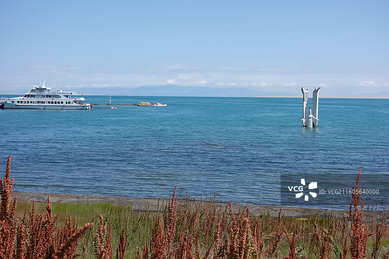 青海省海南州青海湖二郎剑景区：西王母像图片素材