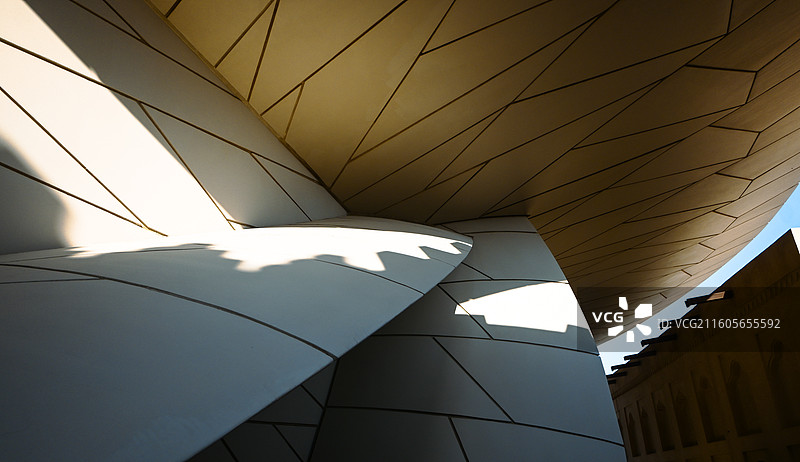 卡塔尔国家博物馆建筑外立面 （Jean Nouvel 设计）图片素材
