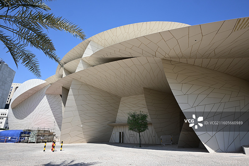 卡塔尔国家博物馆建筑外立面 （Jean Nouvel 设计）图片素材