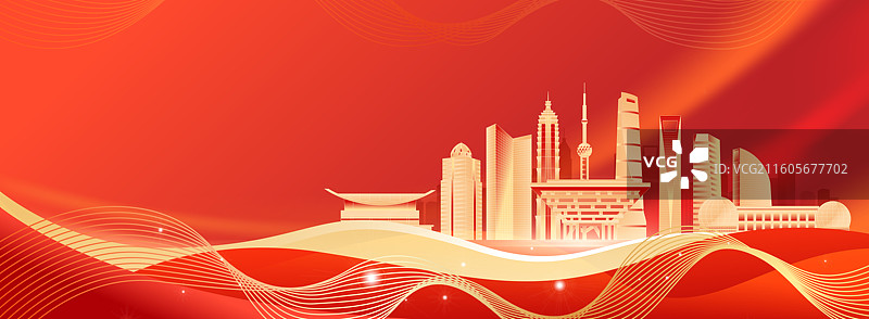 2026马年上海城市新年科技年会庆典KV盛典模版图片素材