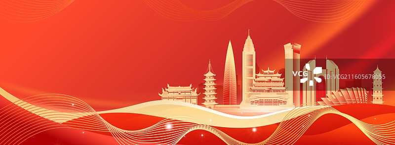 2026马年温州城市新年科技年会庆典KV盛典模版图片素材