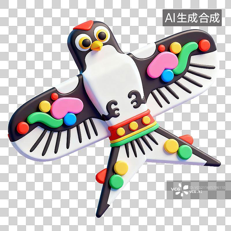 【AI数字艺术】纸鹞风筝插画图片素材