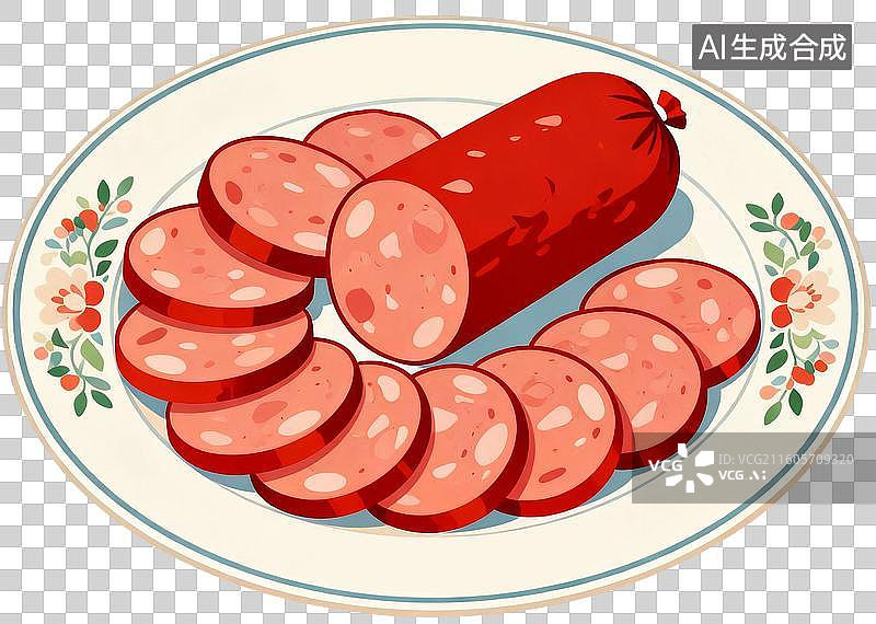 【AI数字艺术】2D插画春节中秋家庭聚餐团圆饭年夜饭餐桌菜肴美味插画元素免抠图形图片素材