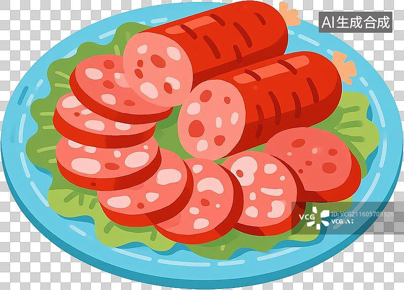 【AI数字艺术】2D插画春节中秋家庭聚餐团圆饭年夜饭餐桌菜肴美味插画元素免抠图形图片素材