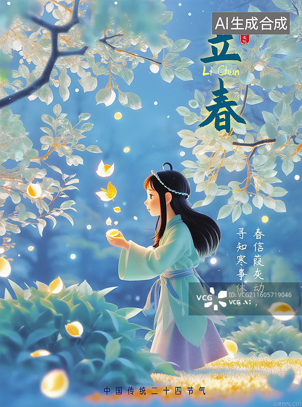 【AI数字艺术】24节气-立春图片素材