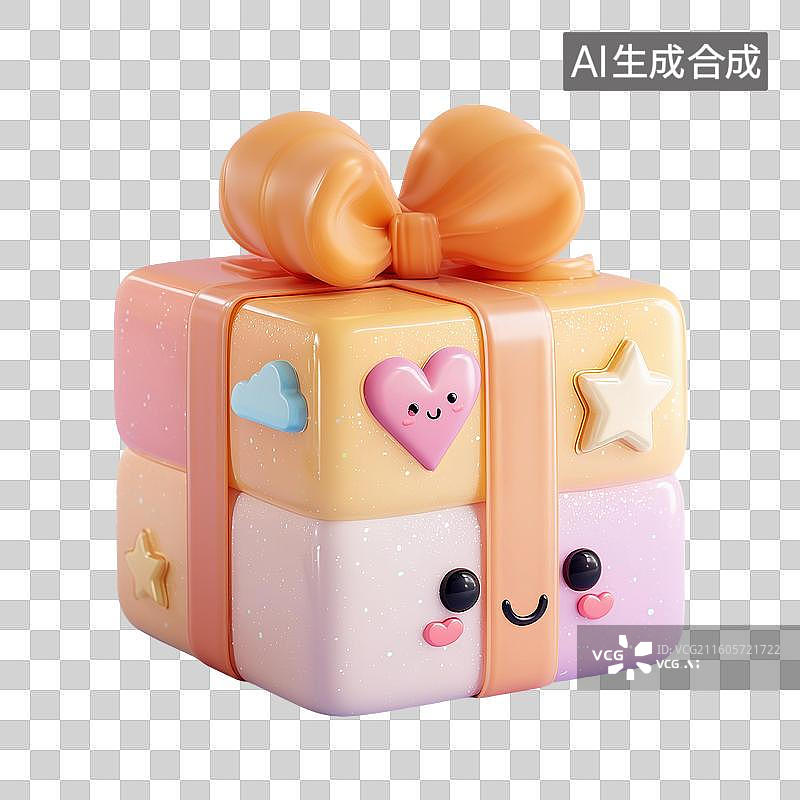 【AI数字艺术】卡通礼物盒图片素材