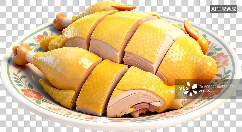 【AI数字艺术】3D卡通插画春节中秋家庭聚餐团圆饭年夜饭餐桌菜肴美味插画元素免抠图形图片素材