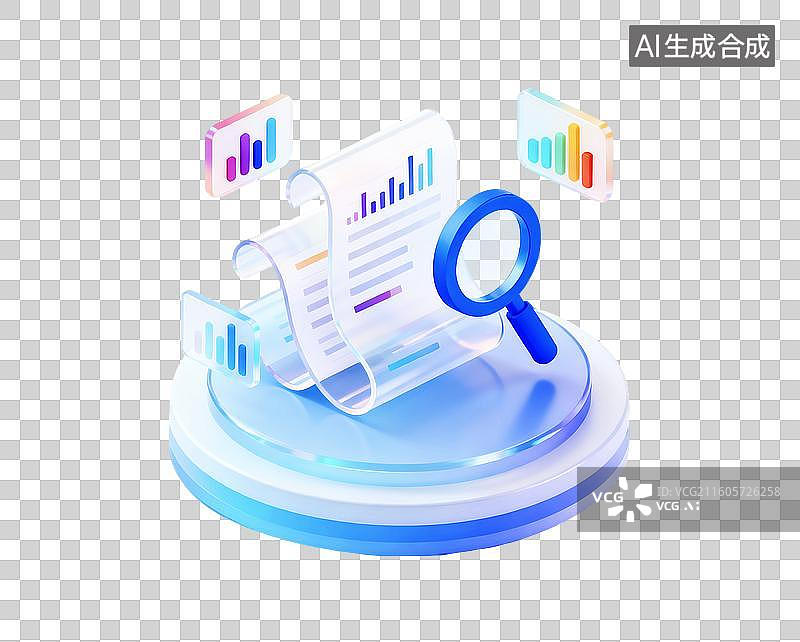 【AI数字艺术】条形图图表分析数据处理后台管理系统图标图片素材