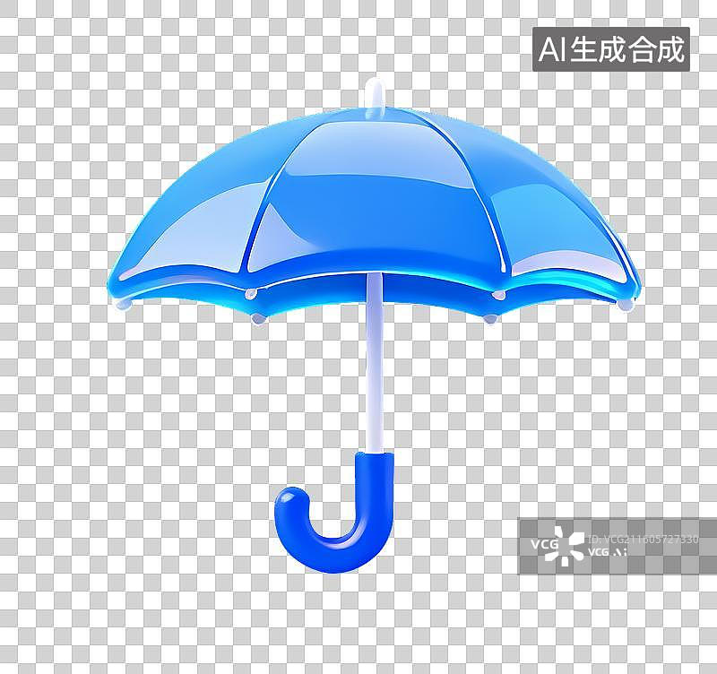 【AI数字艺术】免扣毛玻璃雨伞元素图片素材