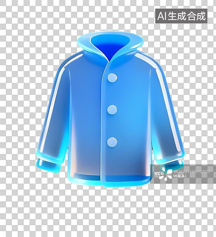 【AI数字艺术】免扣毛玻璃衣服外套元素图片素材