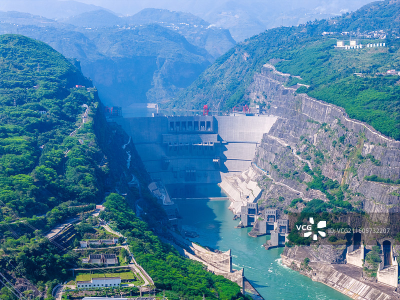 云南省昭通市永善县溪洛渡水电站图片素材