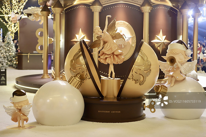 杭州中心2025年圣诞布景图片素材