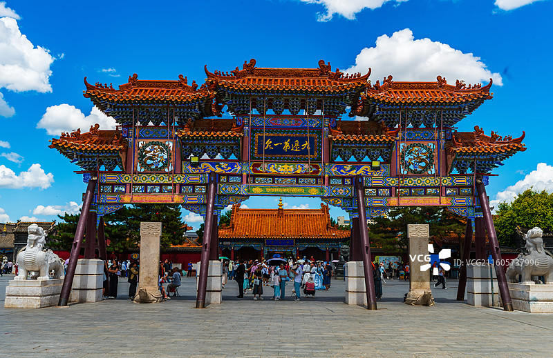 内蒙古呼和浩特塞上老街图片素材