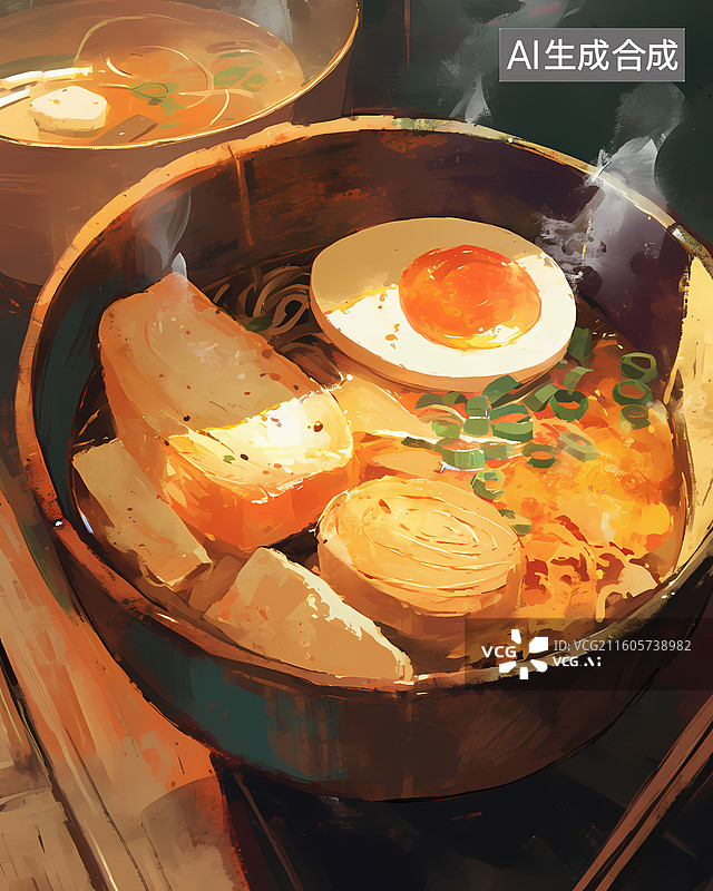 【AI数字艺术】日本关东煮美食插图图片素材
