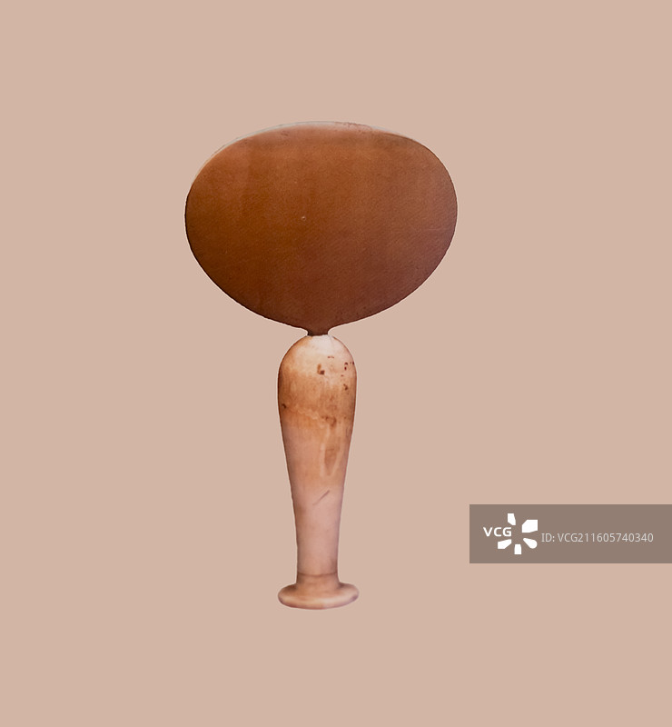 古埃及十八王朝 象牙柄青铜镜 公元前16-前13世纪 中国国家博物馆图片素材