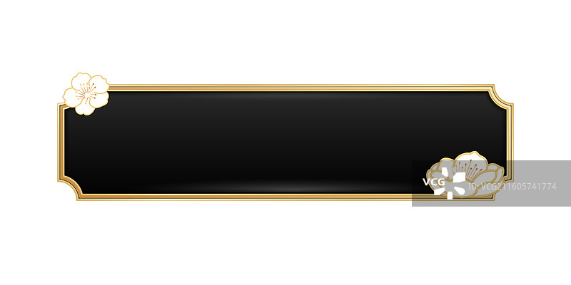 中式梅花边框图片素材