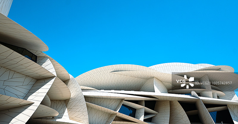 卡塔尔国家博物馆建筑外立面 （Jean Nouvel 设计）图片素材