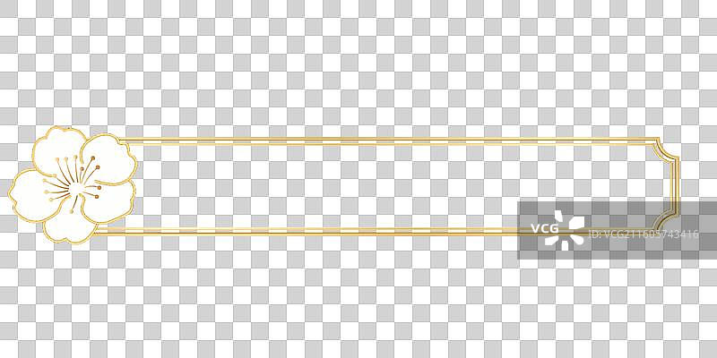 传统国风金色梅花边框图片素材