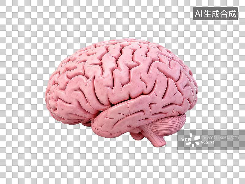 【AI数字艺术】人脑模型展示图片素材