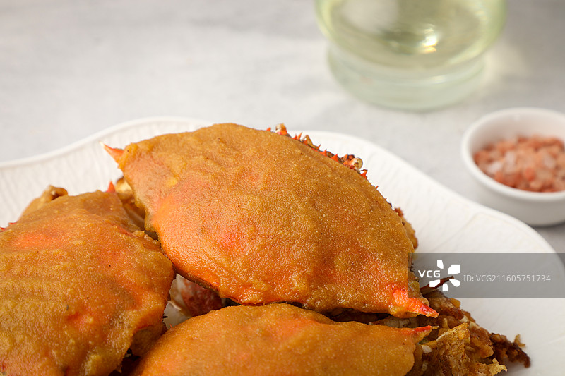 咸蛋黄梭子蟹图片素材