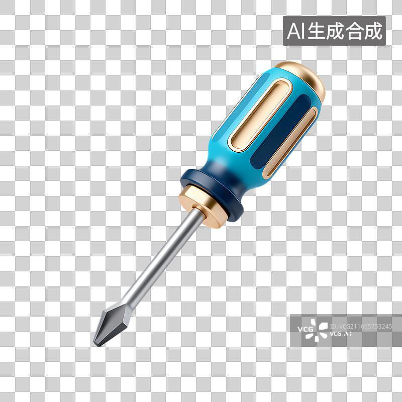 【AI数字艺术】一把色彩鲜艳的螺丝刀图片素材