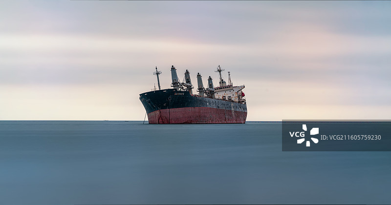 威海布鲁维斯号船图片素材