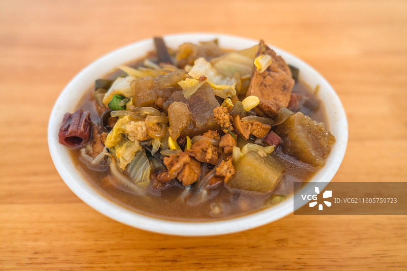 河南省特色美食大锅菜烩菜图片素材