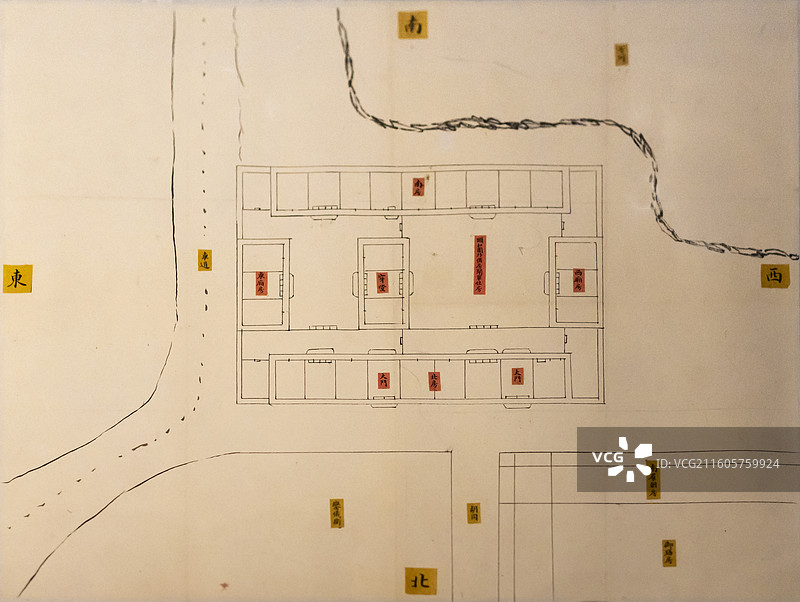 样子雷颐和园图样 外值房闸军房图样 中国国家博物馆图片素材