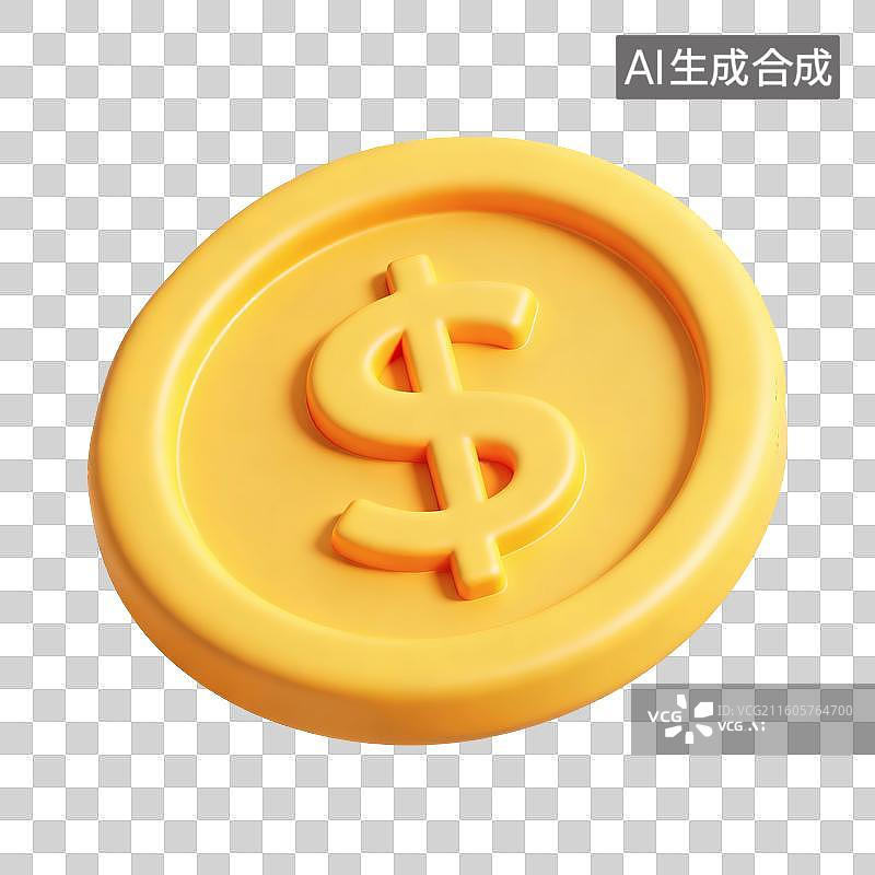 【AI数字艺术】金币插画图片素材