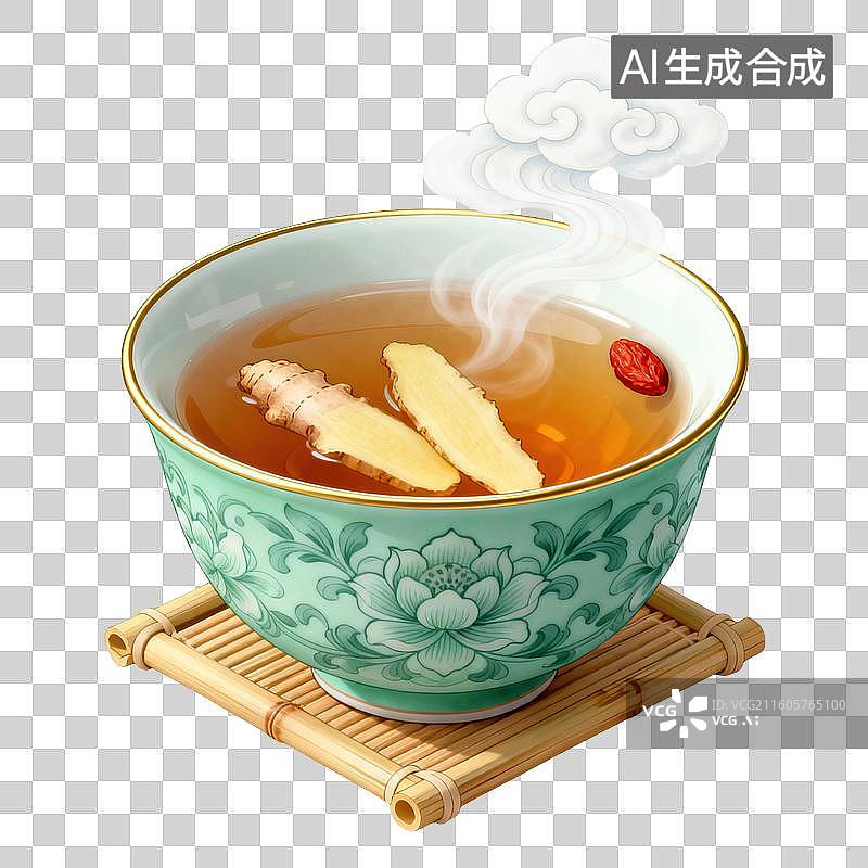 【AI数字艺术】姜茶-医疗健康图片素材