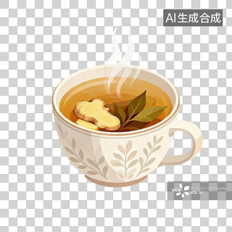 【AI数字艺术】姜茶-医疗健康图片素材