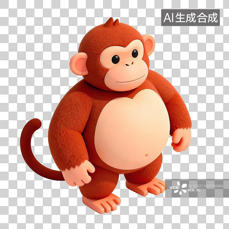 【AI数字艺术】猴子插画图片素材