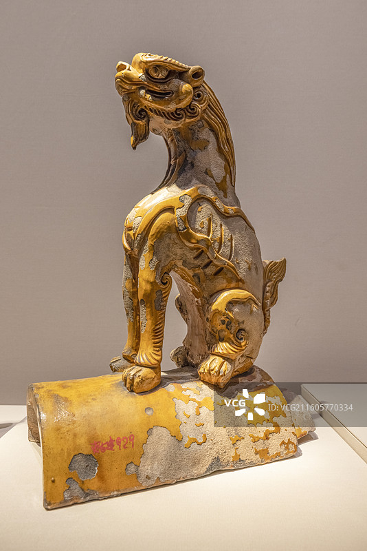 中国古代建筑屋脊兽（龙、凤、狮子、海马、天马、狻猊、獬豸 、斗牛）图片素材